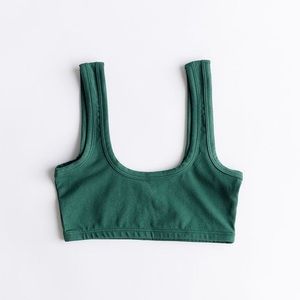 Arq Wide Strap Bra in Fern